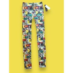 Rocawear Women’s Colorful Printed Leggings Hip Urban Style Active Wear Sz L New